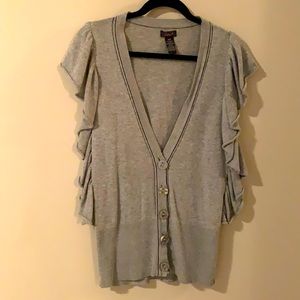 Dex grey button-up vest